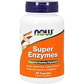 NOW Super Enzymes, 90 Capsules (Pack of 2)
