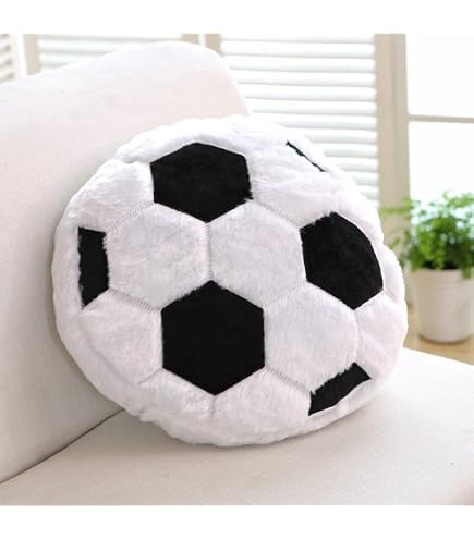 Pelota De Fútbol De Peluche De 25 Cm – Cojín Suave Y Esponjoso Con Forma De Balón, Regalo Para Niños Y Fans Del Deporte