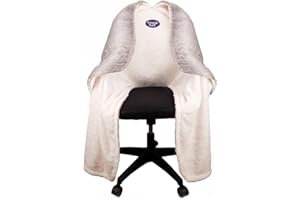 M PAIN MANAGEMENT TECHNOLOGIES The Original Office Chair Blanket by SnuggleBack; Cozy Comfy Office Desk Chair Wrap Attaches for Convenient Heat and Hands-Free. Stay Warm In The Winter or Summer. Sherpa Fur Lining