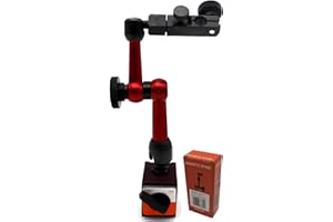 KHCRAFT Mini Magnetic Base Indicator Holder 50lb 3D for Dial Indicator or Test Indicator with Fine Adjustment