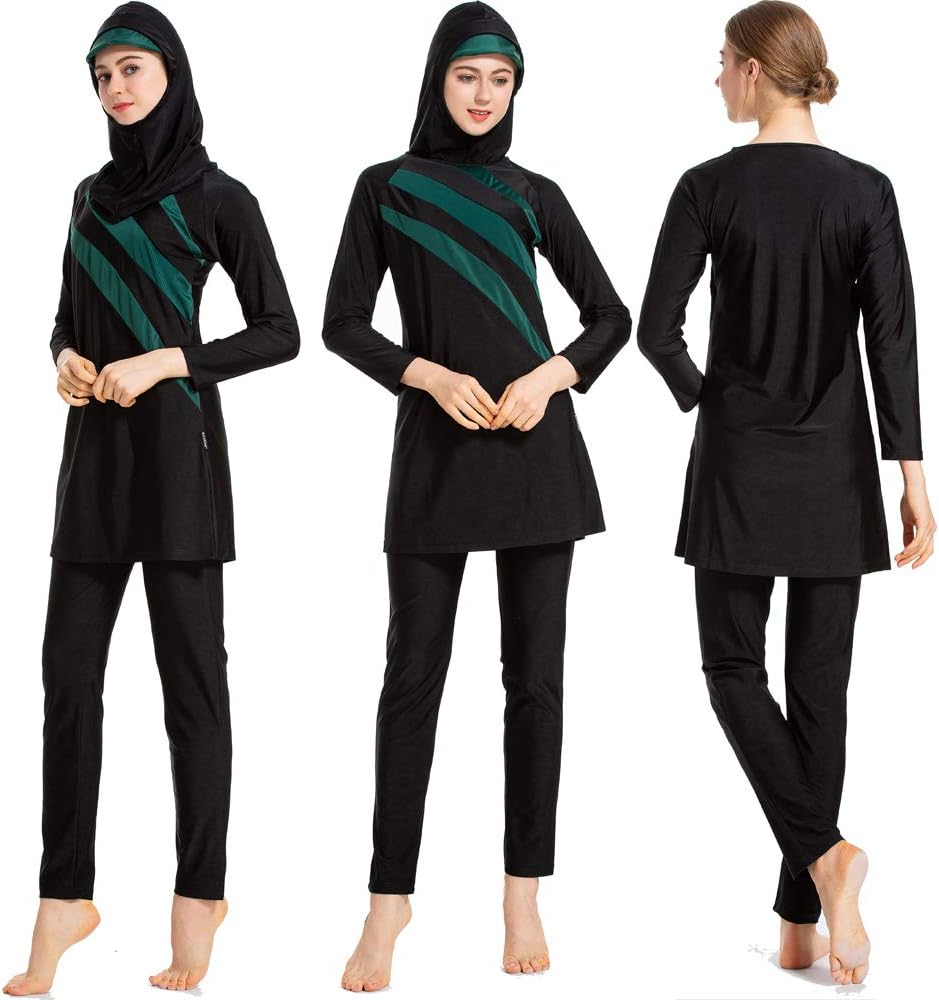 ziyimaoyiS-6XL Plus Size Burkini Women Muslim Swimwear Beach Bathing Suit Muslimah Islamic Swimsuit Sports Swim Surf Wear