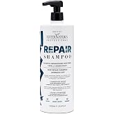 Maternatura Professional Repair Shampoo, Deep Repair Shampoo for Damaged Hair with Flax Extract and Plant Proteins, AIAB Organic Certified, Vegan, Nickel Tested, 1000 ml