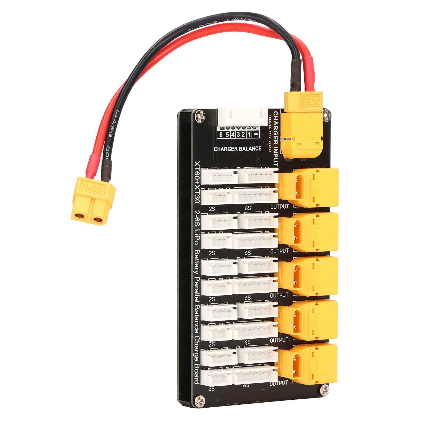 Photo 1 of Lipo Battery Charging Board, Lithium Battery Parallel Charging Board + 6S Balance Line + Banana Head Cable Battery Charging Board Kit for 2, 3, 4, 6S Battery
