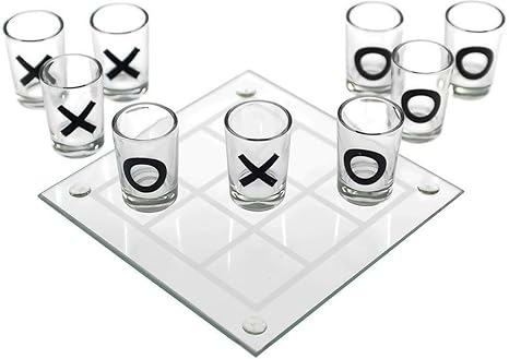 Tic Tac Toe Board Game/Board Game/Party Game/Drinking Game