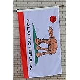 Fyon Large Flag Galactic Republic Flag 3X5Ft