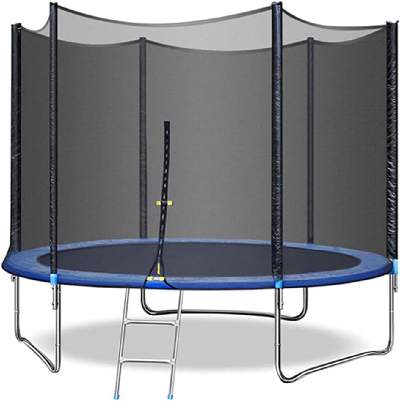 CZZ11 2021 Upgraded Trampoline 8FT with Safety Enclosure Net and Non-Slip Ladder Recreational Trampolines Outdoor Trampoline for Kids Family Happy Time