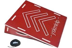 YSKMLOLP Jump Practice Ramp for Skateboards,BMX Bike,Bicycle,RC Car & Roller Skating - Kids ramp for Jumping Practice, Easy to Assemble & Portable (26 "L x 24" W x 8 "H)