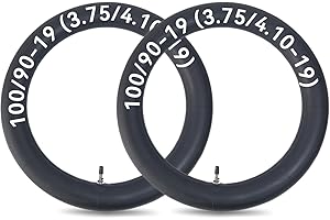 100/90-19 (3.75/4.10-19) Dirt Bike Tubes TR4 Straight Valve Stem Heavy Duty Motorcycle Replacement Inner Tube for 100/90-19 4