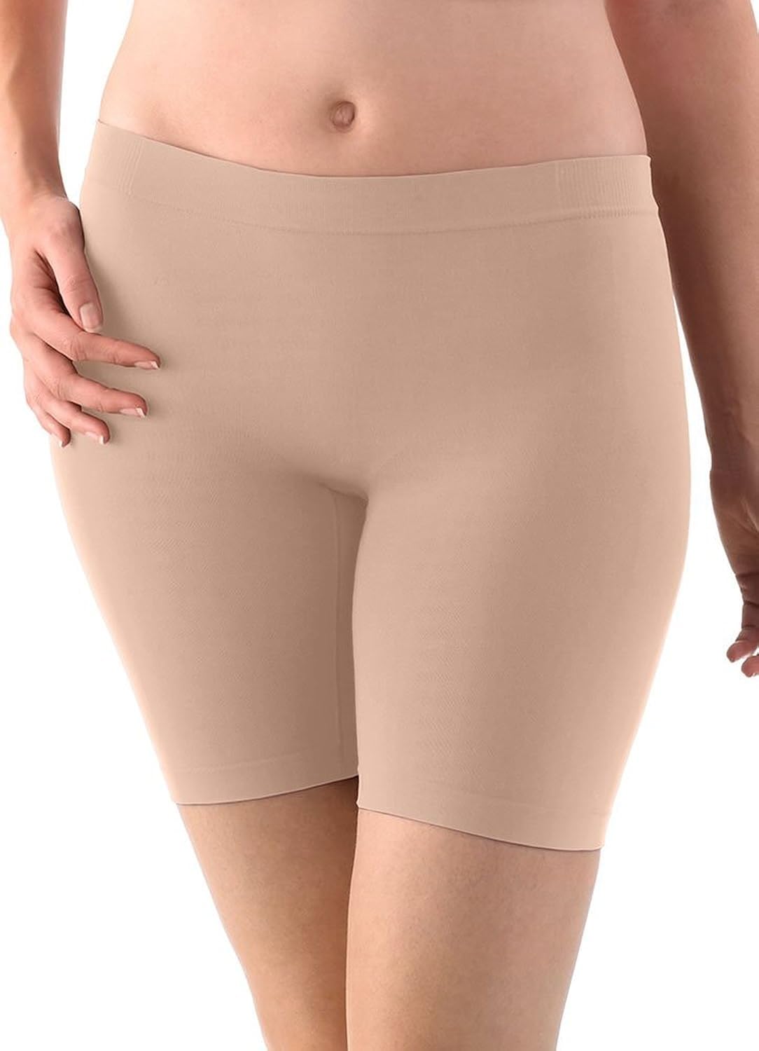 Jockey Ladies' Skimmies Slip Short Smooth Lightweight Mid-Length, 2 Pack, Black, Nude, Small at  Women’s Clothing store