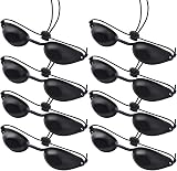 Guador 8 Pcs Black Solarium Safety Glasses UV Eye Protection for Sunbed IPL LED view 1