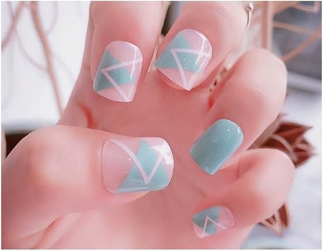 Amazon Luckyshd 24個 ライトグリーン フルカバー ショート フェイクネイルチップ 偽ネイルアート 枕 抱き枕 オンライン通販