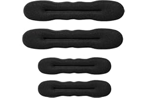 "Hair Bun Maker 4Pcs - Magic Sponge Donuts for Perfect Buns | 2 Sizes (8.9 &6.88 | Hair Updo Toolsfor Wedding/Party/Daily Use