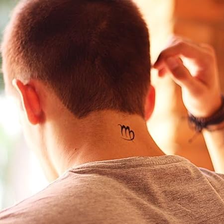 Amazon おとめ座 の シンボル の 一時的な入れ墨 2 個 Www Ohmytat Com Ohmytat ビューティー 通販