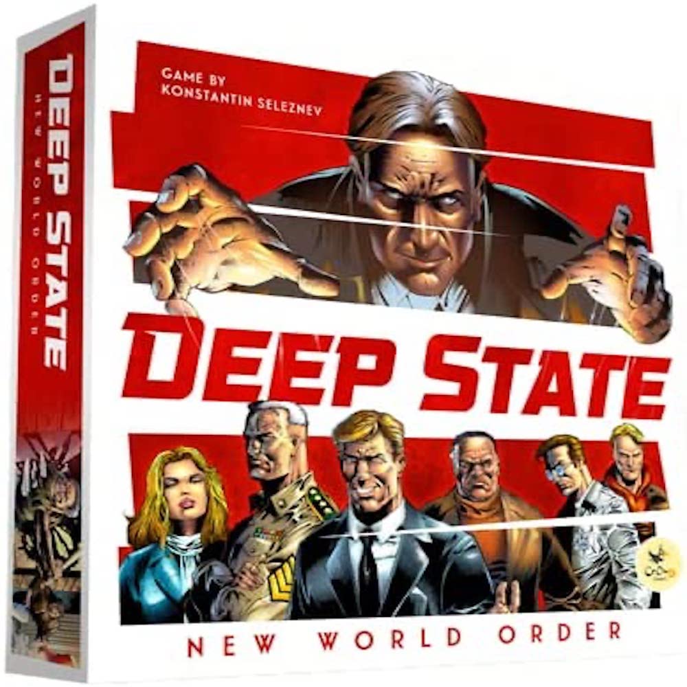 Crowd Games | Deep State: up to date World Order | Board Game | Ages 14+ | 1 to 5 Players | 40 to 75 Minutes Playing Time
