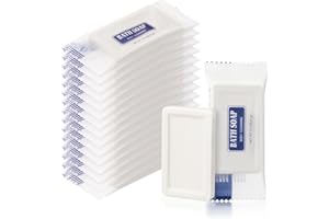 HQSLsund Travel Size Bars Soap in Bulk, Individually Wrapped 0.5 oz Mini Small Body Hand and Face Soaps Toiletries Amenities for Hotel, Shelter/Homeless/Nursing Home/Charity/Motel/Guest Bathroom (30)