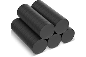 keukenket 50 Pcs Round Disc Ceramic Magnets,Tiny 18 mm (0.709 inch) Strong Disc Magnets,Small Ferrite Magnets Ideal for Crafts,Fright,Whiteboard