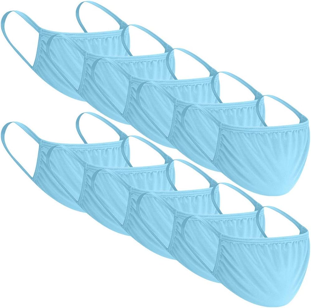 Bandana Protection Reusable Washable Snood Elastic for Man and Woman Anti Dust Cloth Balaclava Cover 10PC