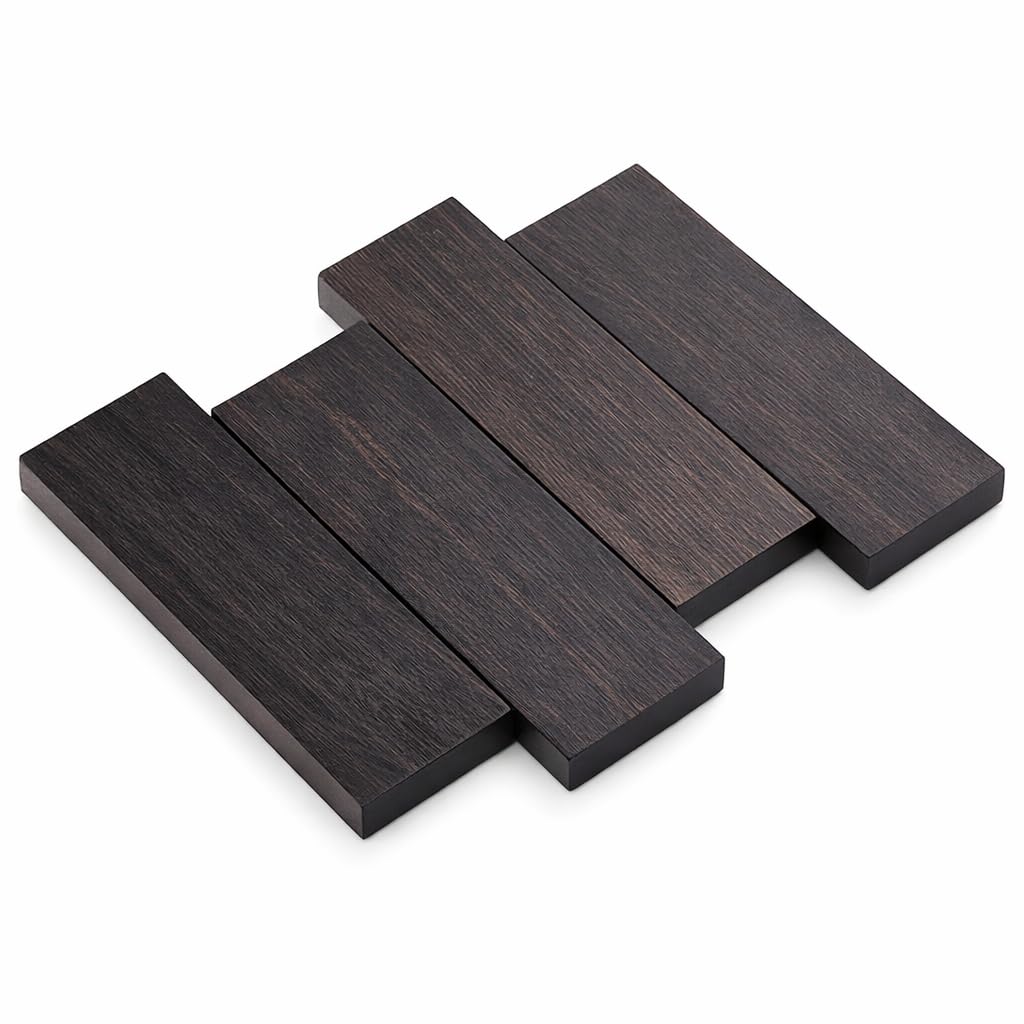 Alomejor DIY Knife Handles, Perfect for DIY knife making and crafting, Wooden Knife Handle Scales,for knife enthusiasts, woodworking projects, musical instrument accessories