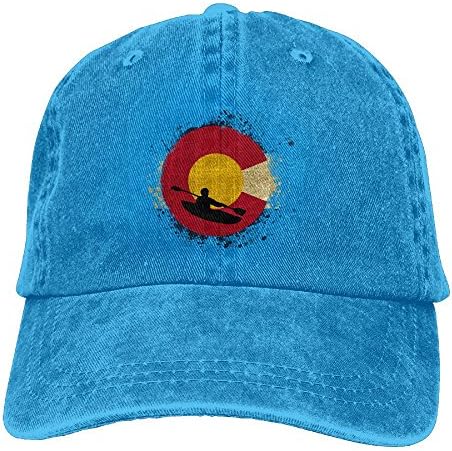 NEW FACUP Colorado Rafting Kayak Unisex Washed Twill Cotton Baseball Cap Vintage Adjustable Hat