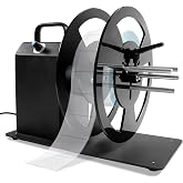 Automatic Label Rewinder, 2-Way Rewinding for Coreless,1", 1.5", 3" Cores | Max 4.72" Label Width, Adjustable Speed, Auto-Sync with Printer,110V,Industrial &amp; Commercial Use