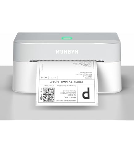 Amazon.com: MUNBYN Bluetooth Thermal Label Printer 941B+ILH03 5-in