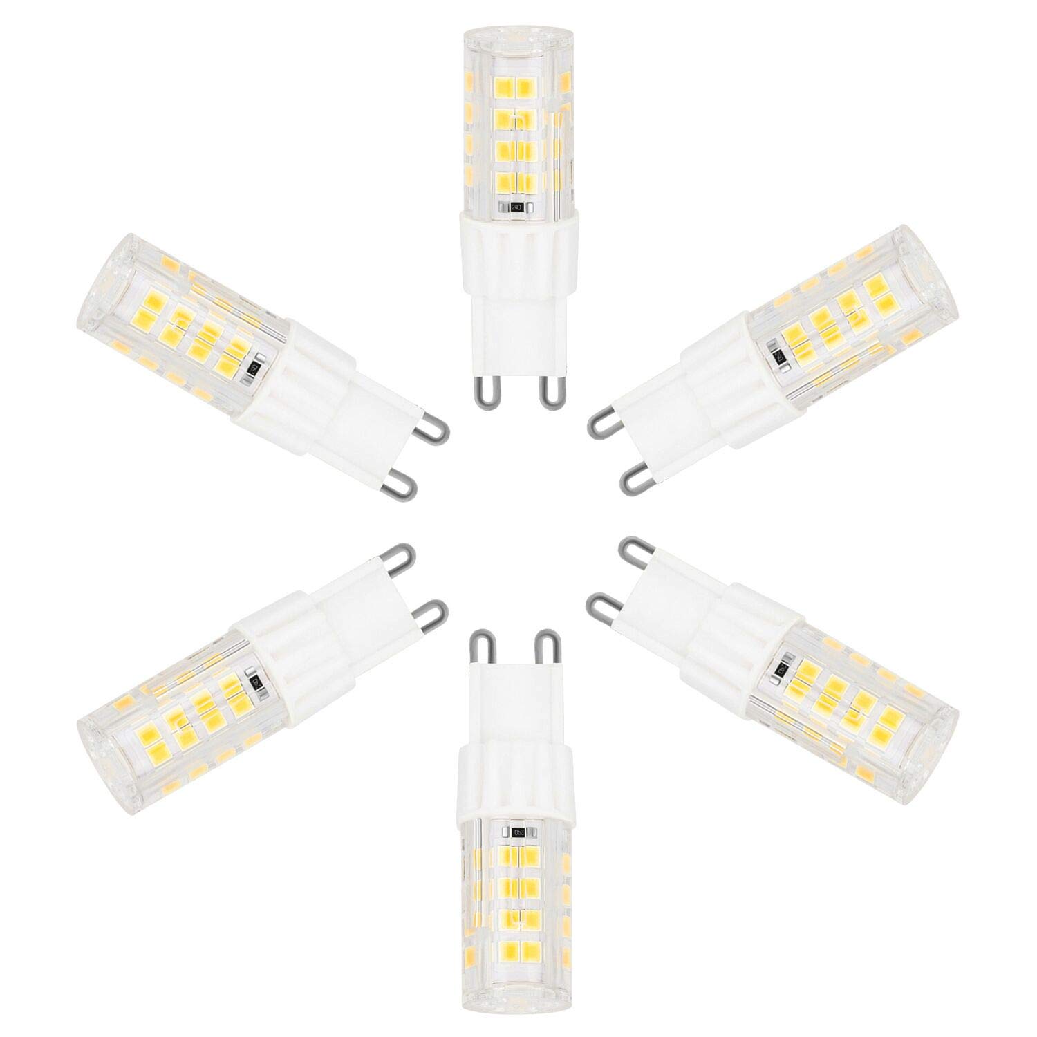 G9 LED Bulb 5W, 40W Halogen Light Bulbs Equivalent 400LM Soft White