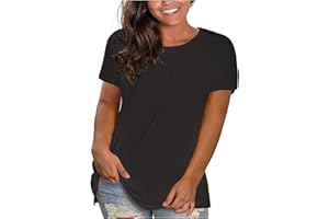 FLOLEO Womens Tops Dressy Casual Boho Floral Top Summer Short Sleeve Vintage Blouse Pleated V Neck Button up Tops Tee Shirts