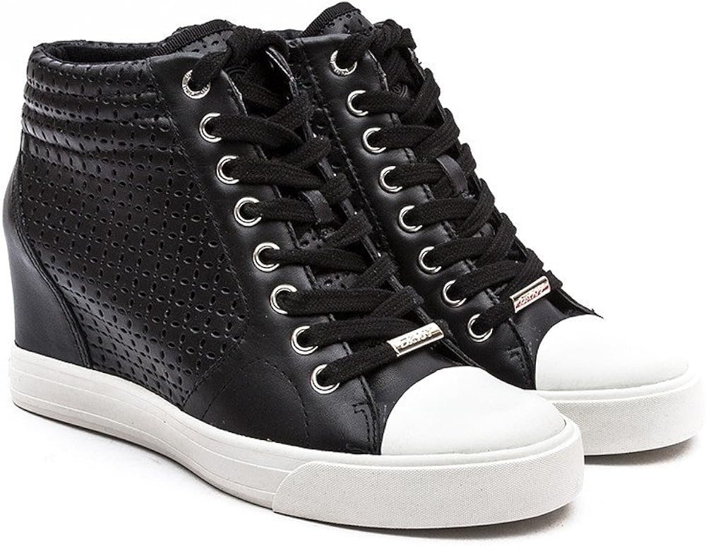 donna karan wedge sneakers