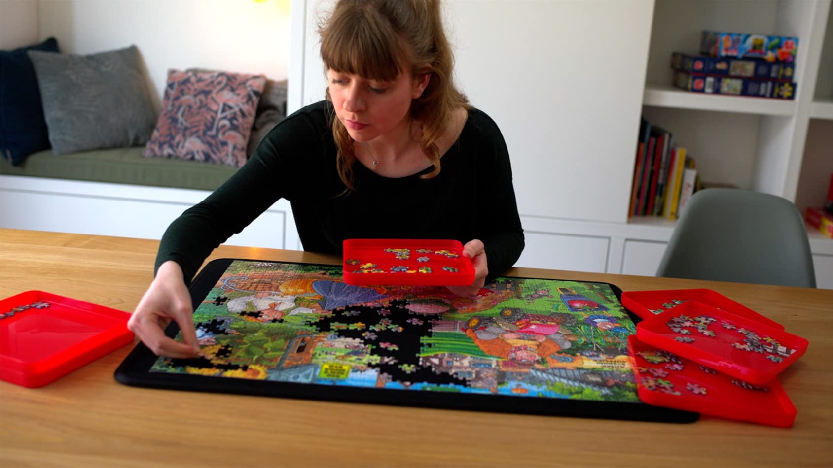 Jumbo Toys, Portapuzzle Board Up to 1000 PCE, for Ages 120