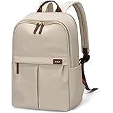 GOLF SUPAGS Laptop Backpack with Separate Laptop Compartment Water Resistant Computer Backpacks Fits 15 Inch Notebook Travel Work Bags for Women (Apricot)