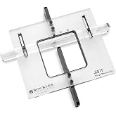 Rockler JIG IT Hinge Mortising System - Durable Low-Friction Transparent Door Jamb Kit &ndash; Easy to Use Jewelry Box Hinges System w/Hex Wrenches - Efficient &amp; Versatile Cabinet Hinge Jig for Routing.