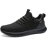 Teezerber Men's Running Shoes Slip on Walking Shoes Ultra Light Breathable Mesh Non Slip Sneakers Athletic Workout Shoes