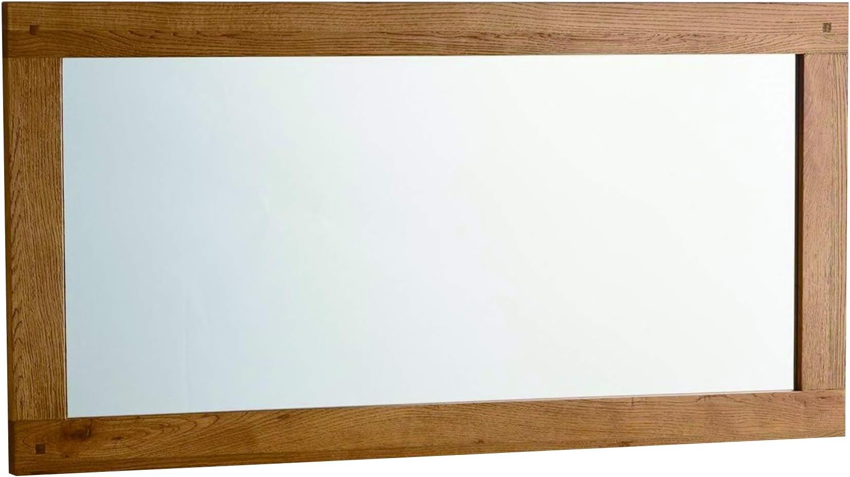 Hallowood Portland 100% Solid Wall Mirror in Medium Oak Finish | Wooden Framed | 120 x 60 cm, PCH-5