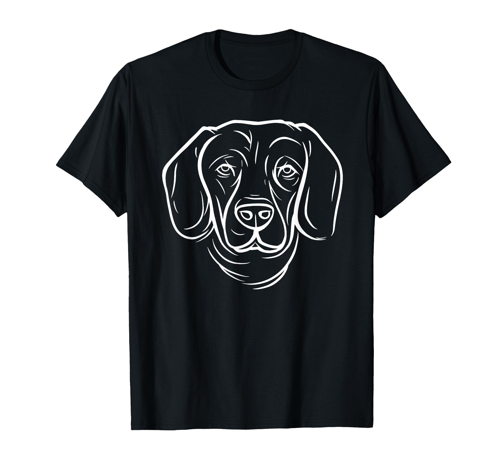 Dog Face Line Art Pet T-Shirt