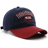 Boston Cap Unisex Baseball Cap Sun Hat Adjustable Trucker Cap
