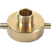 SpringSpray 1-1/2" NST (NH) Female x 3/4" GHT Male Fire Hydrant Adapter | Brass Fire Hydrant Adapter with Pin Lug Fire Equipment Brass Hydrant to Garden Hose Adapter