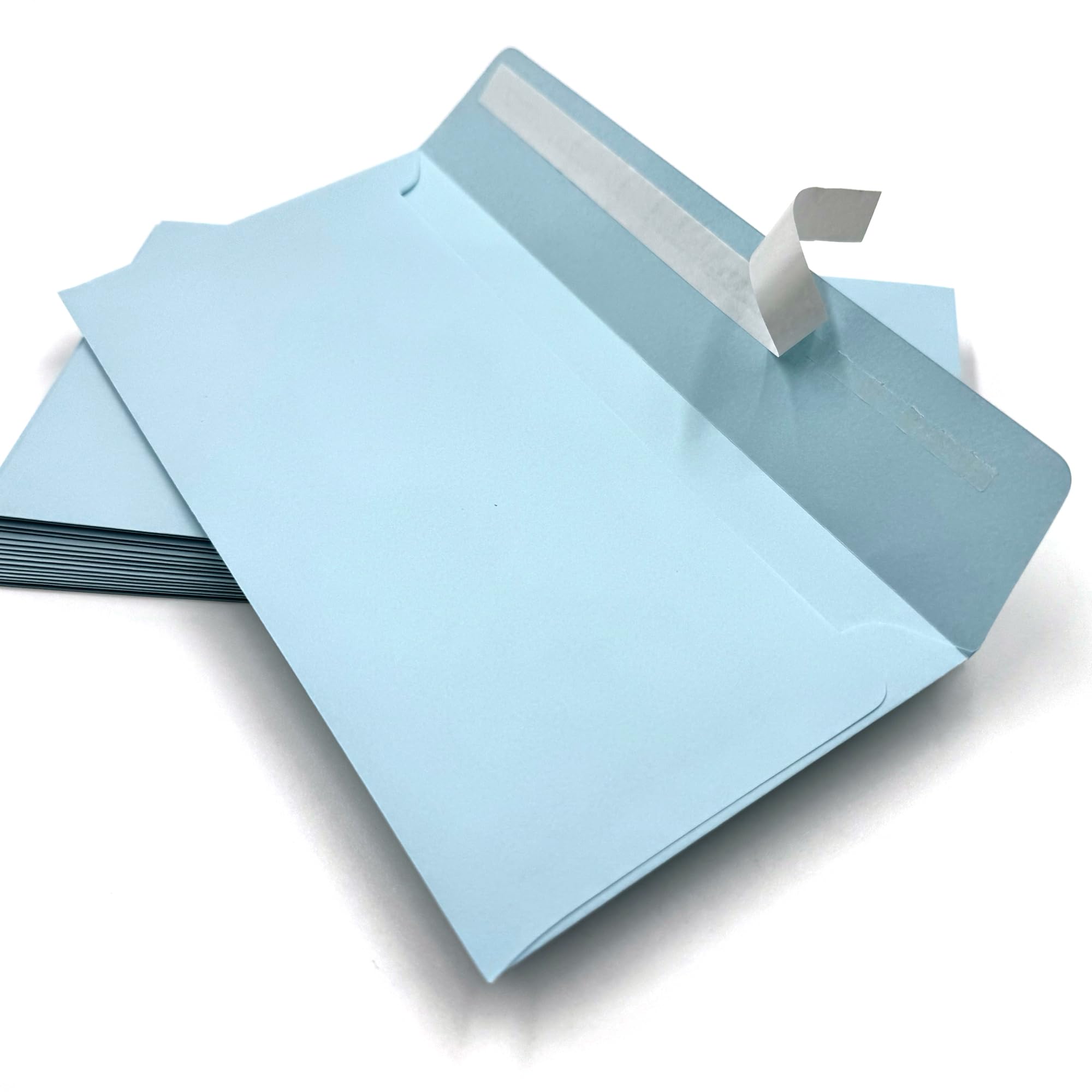 Umschlag-Discount 50 Envelopes, 220 x 110 mm, Blue, Adhesive Closure, 50 Count
