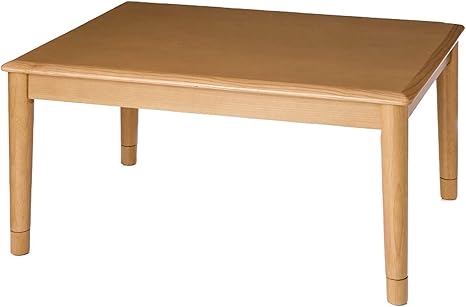 Amazon Co Jp ベルメゾン こたつ 天然木 継ぎ脚 こたつテーブル ナチュラル 正方形 ｃ ベーシック ホーム キッチン