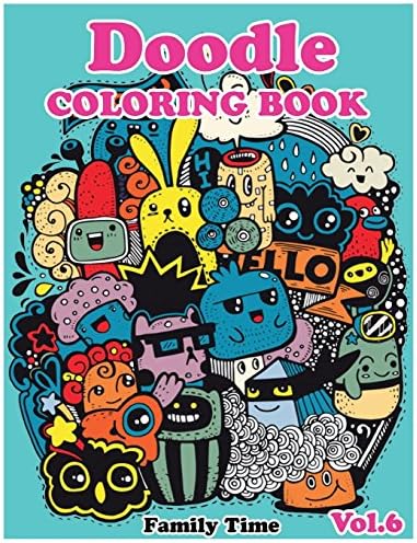 Doodle Coloring Books: Adult Coloring Book with Fun, Easy, and Relaxing Coloring Pages (Dover Coloring Books)(Volume 6)