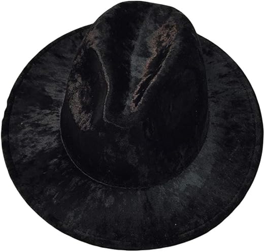 black velvet floppy hat