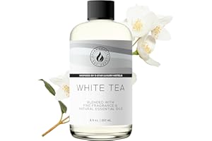 Aroma Country White Tea Diffuser Oil - Luxury Essential Oils for Diffuser Refill & Air Freshener Room Spray, Long-Lasting, Natural Home Fragrance and Hotel Scent for Diffusers & Machines (8.5 Fl Oz)