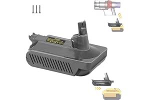 YMWLKJ for Dyson V10 Battery Adapter, Convert for DeWalt 20V 60V Battery to Power for Dyson V10 SV12 Battery Replacement, Only Fit for Dyson V10 Vacuum Cleaner (Not for V10 Slim and V11 Vacuums)