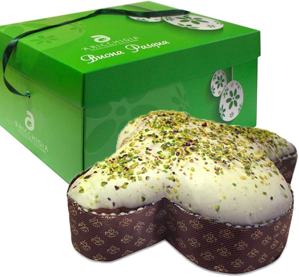 Italian Artisan Colomba Cake with Sicilian Pistachio Spread Gift Box