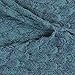 ECHI Mermaid Tail Blanket for Girls, Knit Crochet Warm Soft Handmade Adult & Kids Movie Sofa Quilts, Sleeping Bags and Quilt for Sofa, Living Room & Car (Lake Blue)