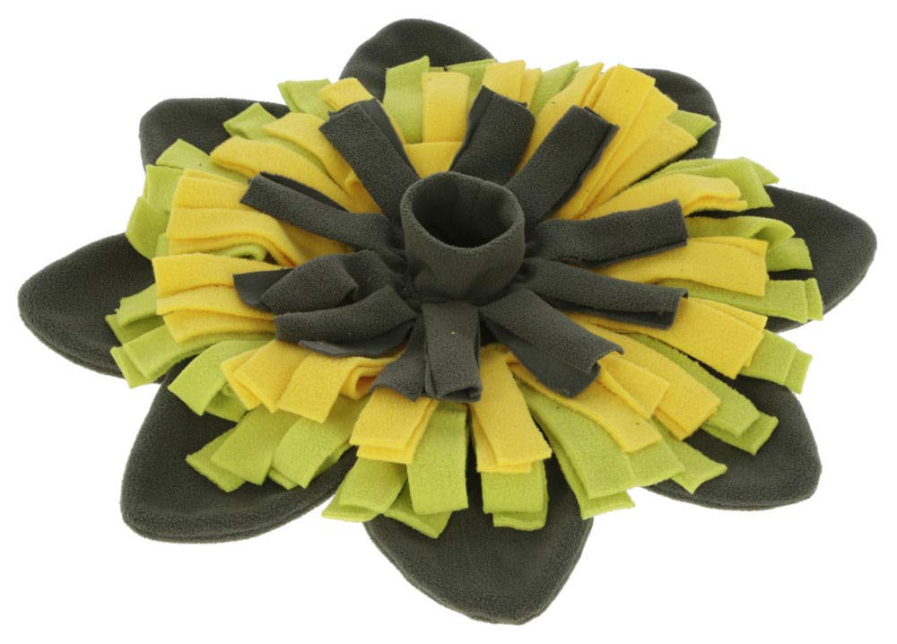 Kerbl 80747 Sniffing Rug Sunflower Yellow/Green Diameter 40 cm 0.118 kg