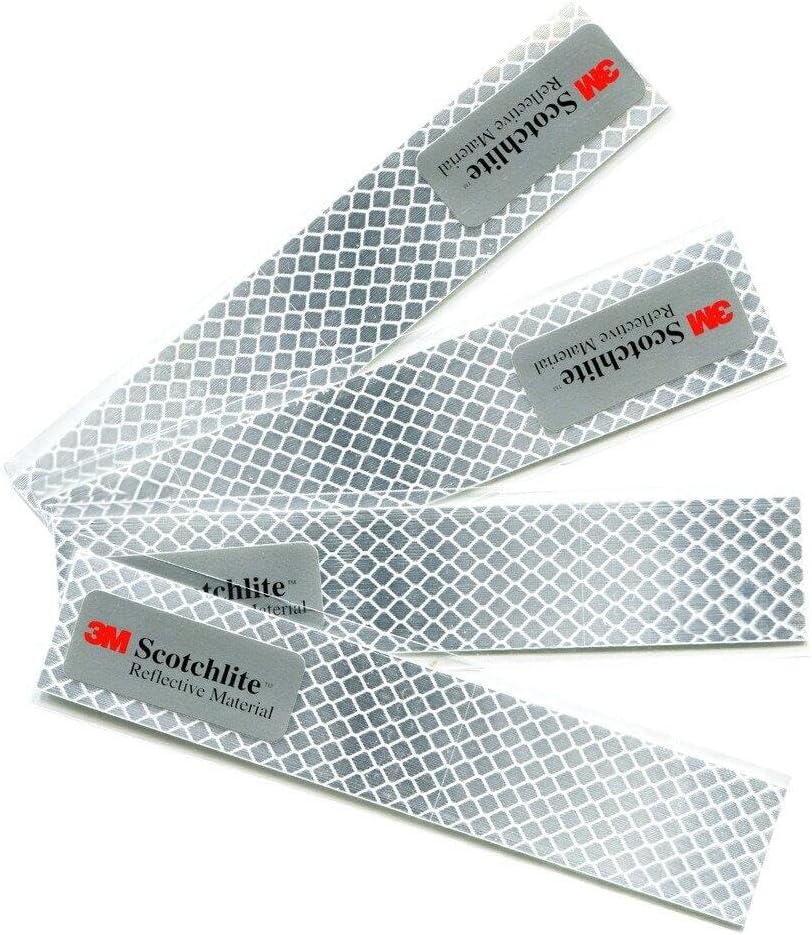 Salzmann Diamond Grade Hi-Vis Reflective Stickers Pack 4 3x15 cm