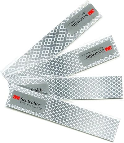 Salzmann Diamond Grade Hi-Vis Reflective Stickers Pack 4 3x15 cm