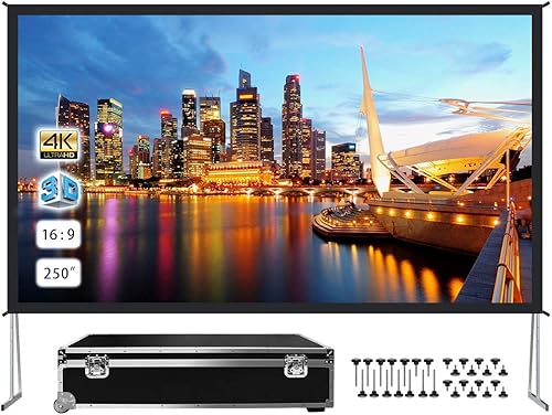 JWSIT Outdoor Projector Screen with Stand review