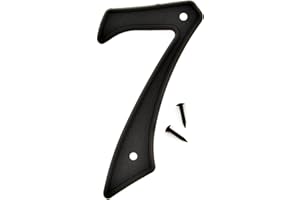 Hy-Ko Products PN-29/7 Plastic House Number 7 (SEVEN) 4" High Black