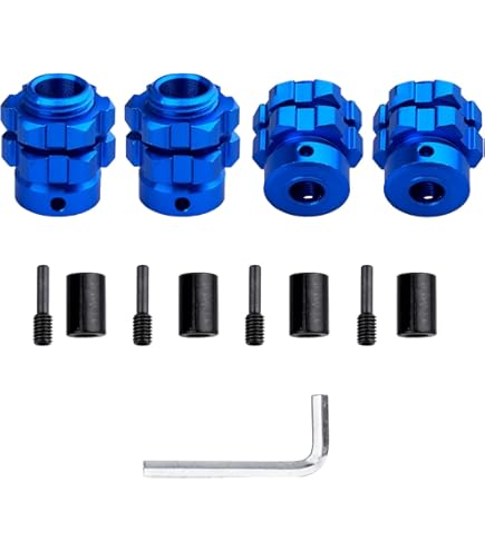 Amazon.com: Traxxas 5853X Slash 2WD Splined Wheel Hubs, Blue